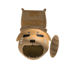 Dog in a Flour Bag