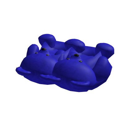 Y2K Teddy Bear Slippers [Blue]