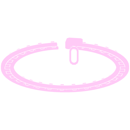 Glowing Zipper Halo Pink White Roblox item