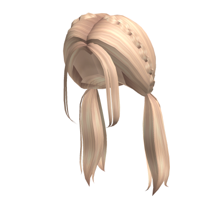 Aesthetic braided pigtails - Blonde