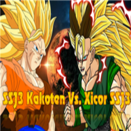 Dragon Ball AF - Kakoten SSJ3! Vs. Xikor SSJ3! :D Roblox decal
