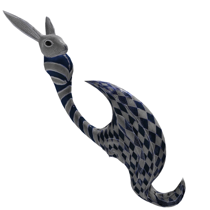 The Cheshire Spiral Guillotine (Blue Harlequin)