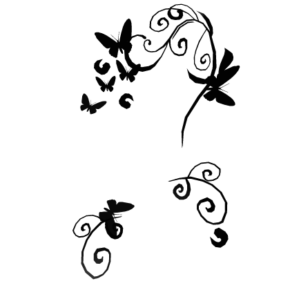 Frutiger Metro Y2k 2000s Black Butterfly Aura