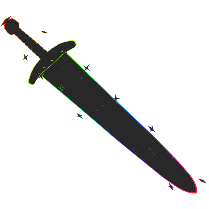 Cartoony Galaxy Great Sword Rainbow