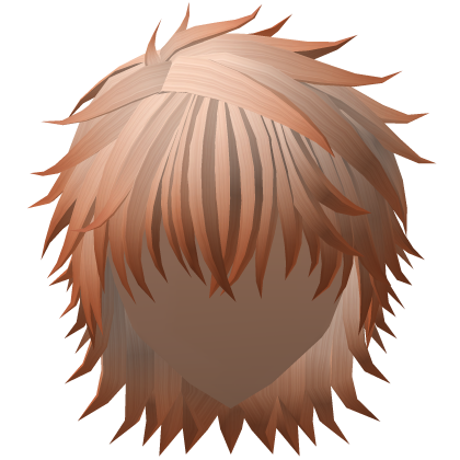 Halloween Fluffy Messy Anime Hair (Blonde Orange) Roblox item
