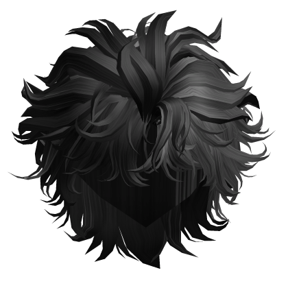 Stylish Slicked Back Mullet (Black&Gray) Roblox item