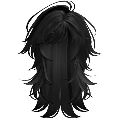 Roblox hair preview for Wispy Layered Hair (Black)