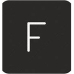 its just f