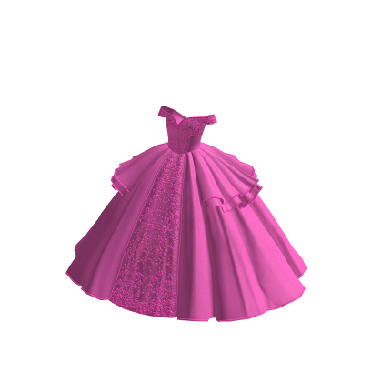 ♾️ Hot pink Puffy victorian ball gown thumbnail