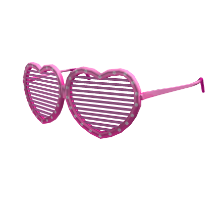 Pink Heart Shutter Shades