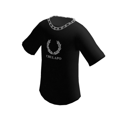 Camiseta Grande Negra con Collar thumbnail