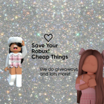 save up your robux cheap things