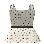 Code | codewonis95 | - White Dress With Patterns