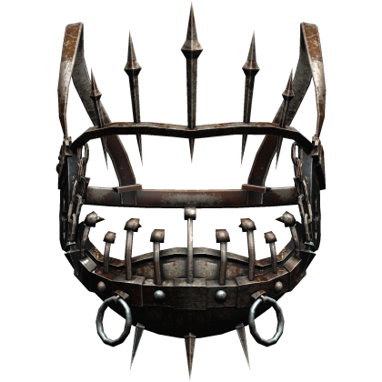 Horror Rusty Black Gothic Face Machine Halo Crown