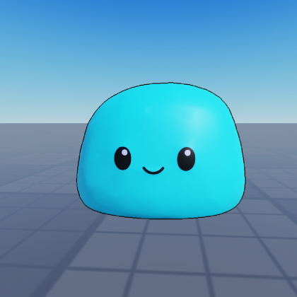 Working Cyan Slime Blob [Squishy]