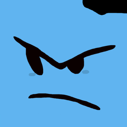 mean boy minus fnf face Roblox decal