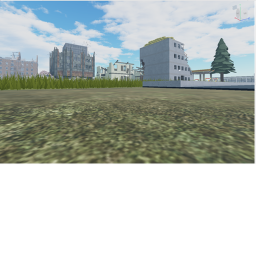 Fighting in the destroyed city.