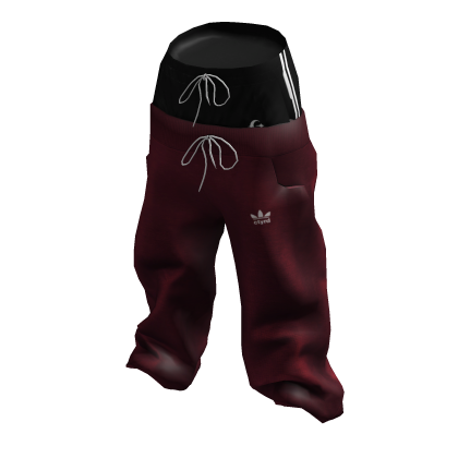 Catyard - Double Joggers (Black, Dark Red)