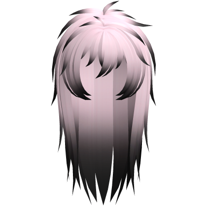 emo vkei moe scene messy hair pink black Roblox item