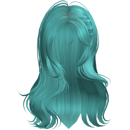 Lush Wispy Wavy Hair (Aqua Teal) Roblox item