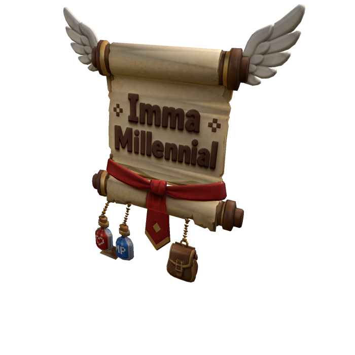 Imma Millennial Floating Scroll