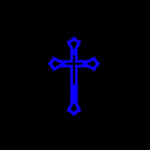 The blue cross.