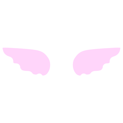 ♡ Cute Simple Sticker Angel Wings in Pink