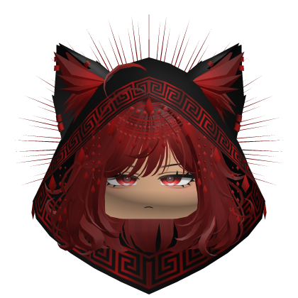 Egyptian Bob w/ Divine Red Black Hood