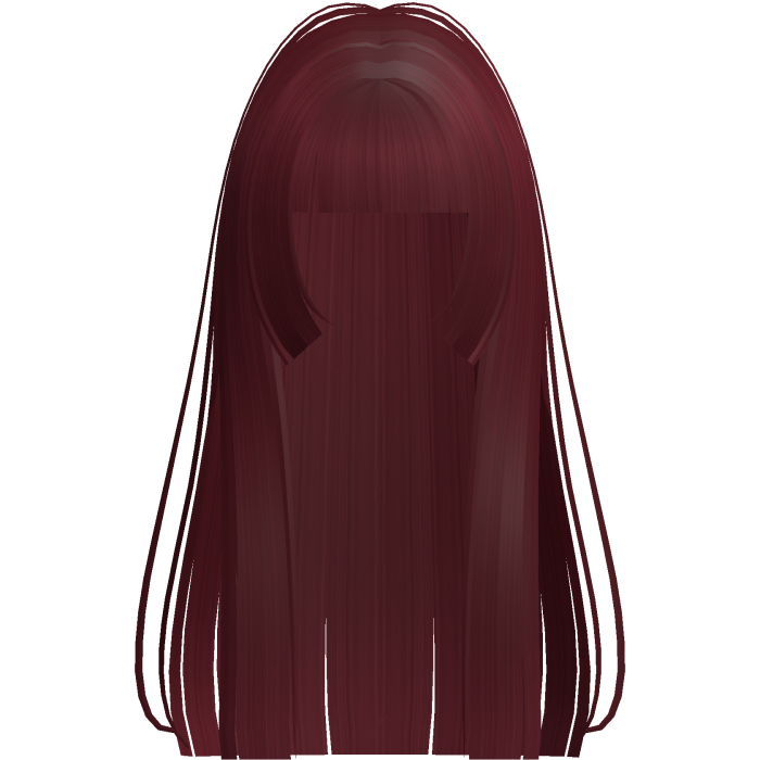 gothic long straight hime emo red hair