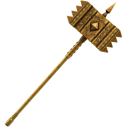 Huge Medieval Gold Hammer