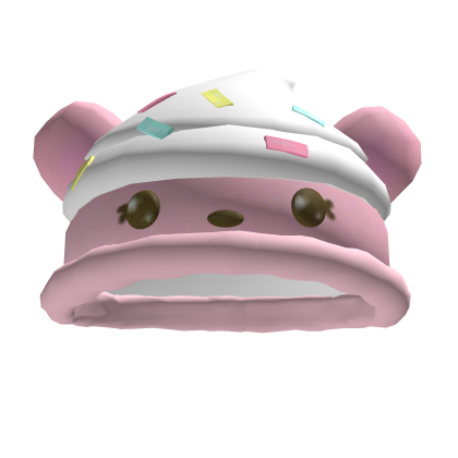 ꒰pink nomnom kawaii ice cream beanie
