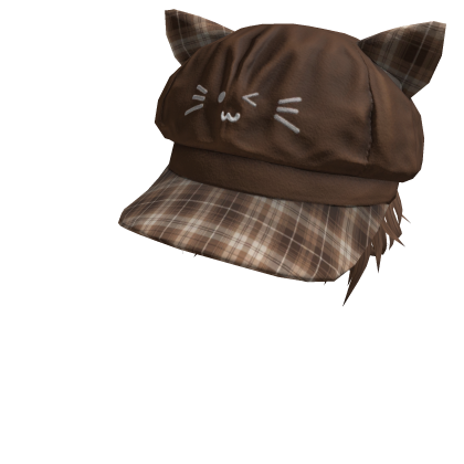 Cute Brown Kitty Cap