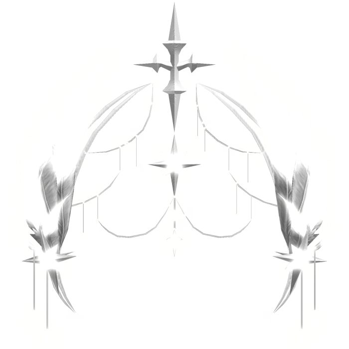 ☁️ GLOW Celestial Angel Feather Halo White Silver