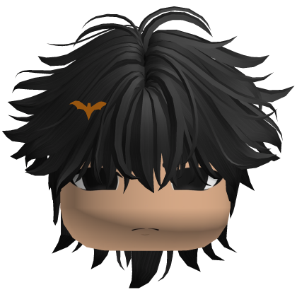 🎃 Messy Emo Halloween Boy Hair (Black) Roblox item