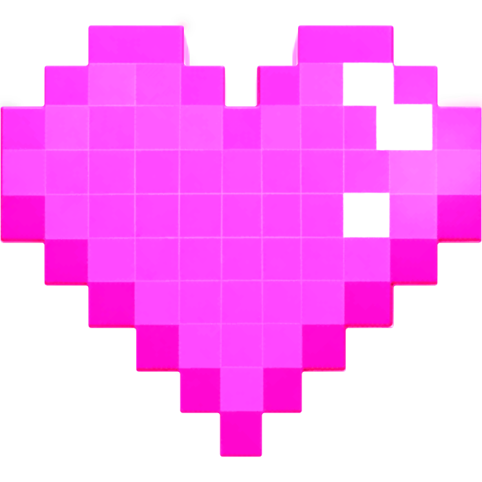 [Emissive] Glowing Pink Heart