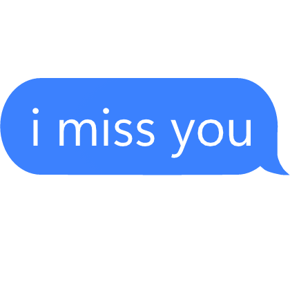 i miss you seen text