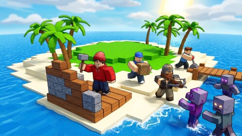 Build to Survive Island 🛠️