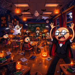 [🎃] Classroom Chaos!