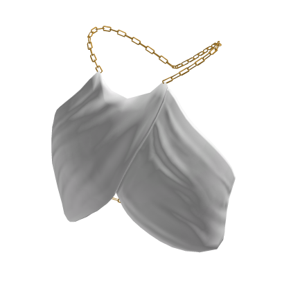 Crop Top With Chain White thumbnail