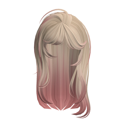 Layered Y2k Blonde Hair with Pink Highlights Roblox item