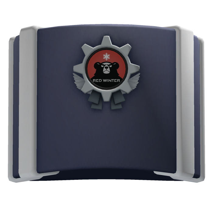 Niki Anna's Red Winter Navy Blue Ushanka Hat