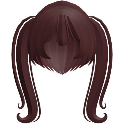 ☆ Kawaii Long Swirly Pigtails in Red ☆ Roblox item
