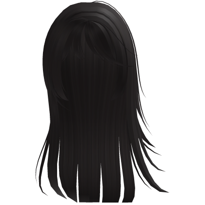 ♡ : windy wispy anime girl hair in dark brown