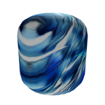 Blue Painted Head