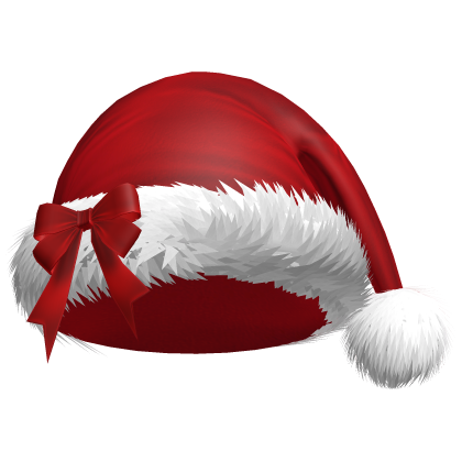 Cute Christmas Santa Hat with Bow in Red