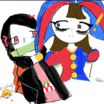 Amazing digital circus and demon slayer group