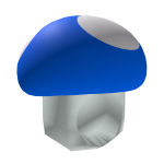 Blue Fungi Head