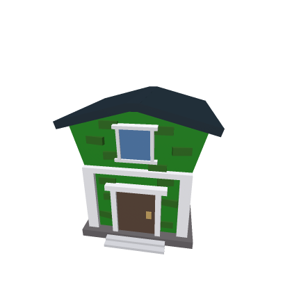 Green Cartoon House