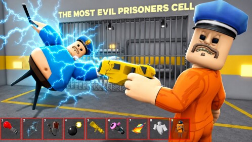 Fuga da Prisão do Policial Maligno! (Obby)