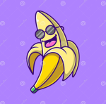 Banana with shades